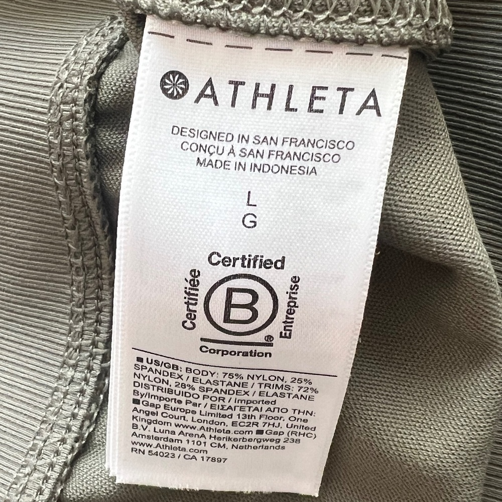 Athleta Venice High Rise Athleisure Cargo Jogger Moss Green Size Large - Picture 7 of 9
